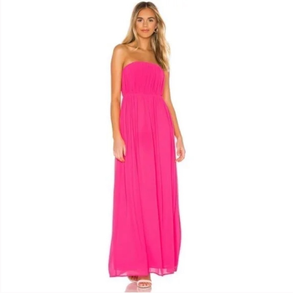 NEW with tags majorelle strapless pink maxi dress